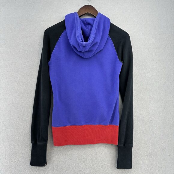 2011 Nike Color-Block Zip Up Hoodie Women's M Sportswear‎ Y2K Purple Workout Gym - Picture 7 of 10